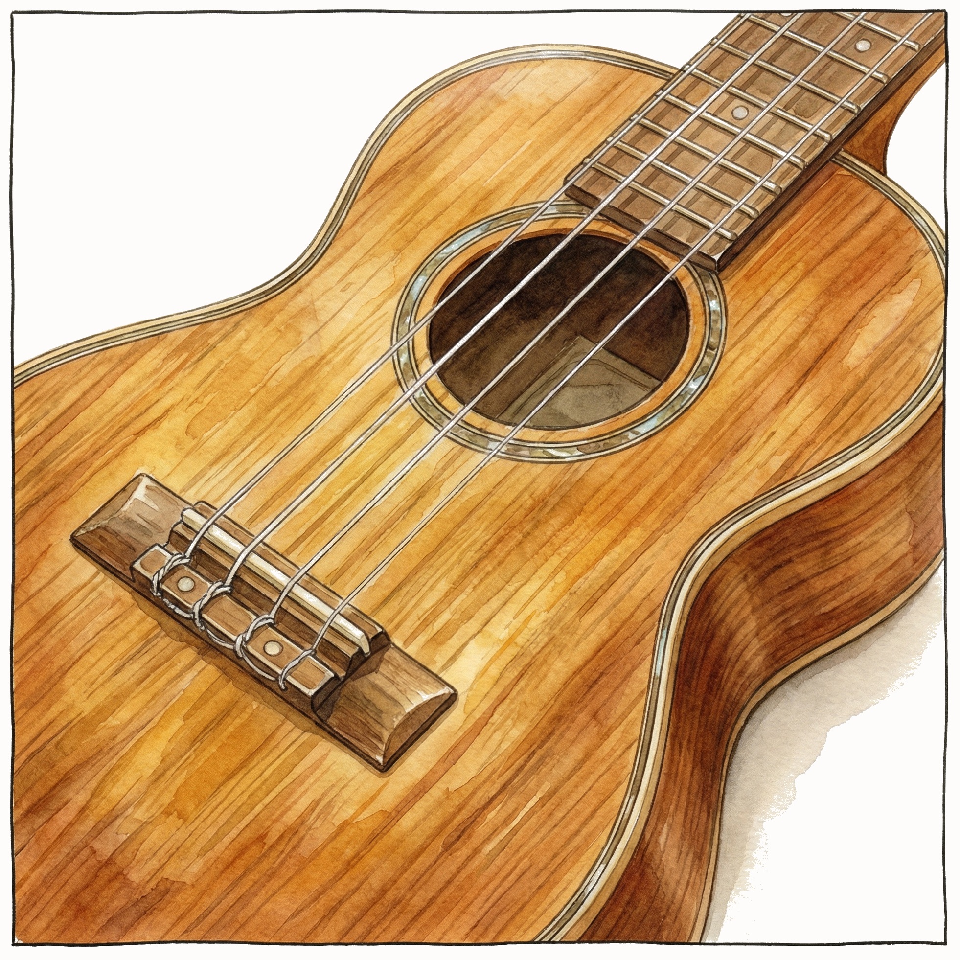 Ukulele für Kinder Detailansicht